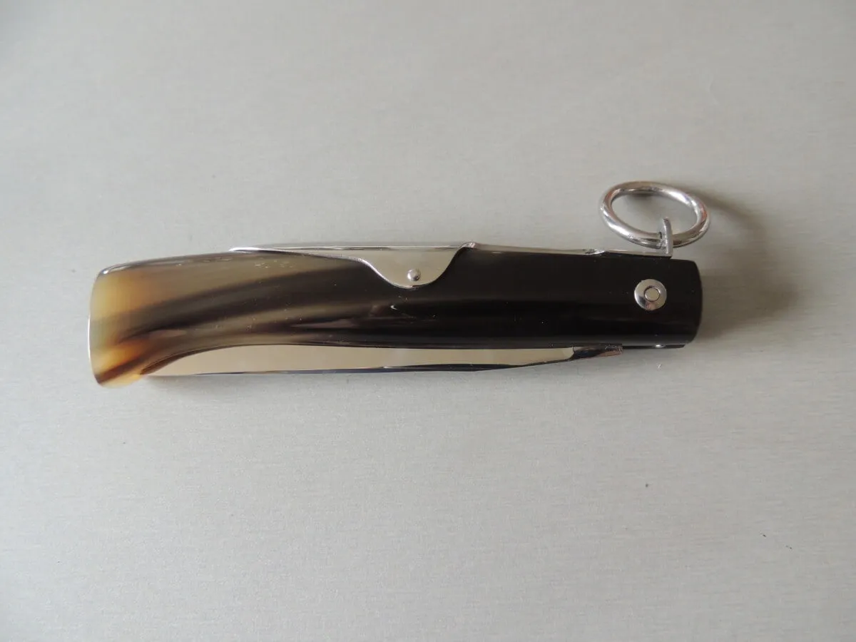 Couteaux CHASSEUR avec anneau corne blonde par Jacques Mongin – Image 6