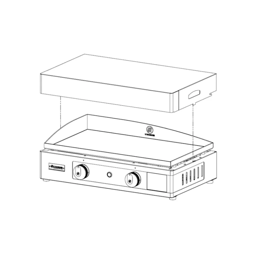 Couvercle inox pour la plancha Le Marquier – Image 2