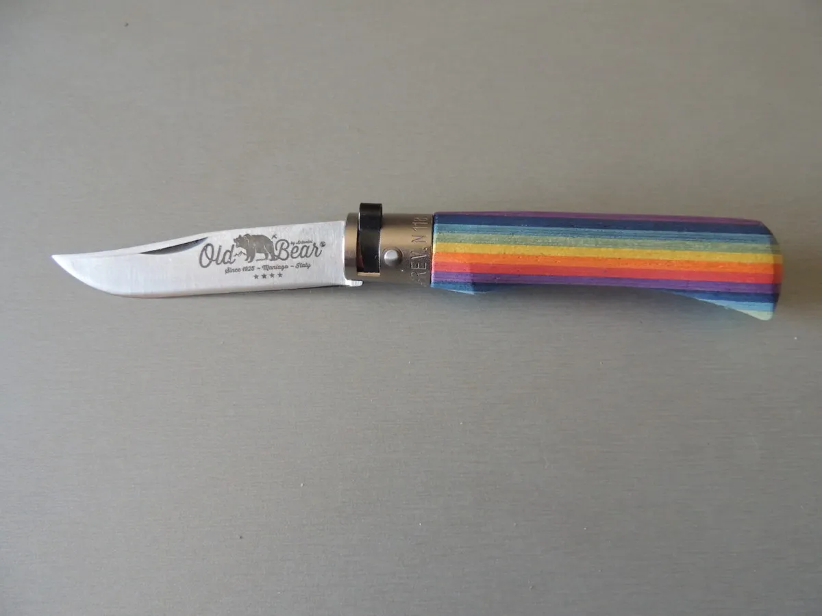 Couteau Old Bear S rainbow