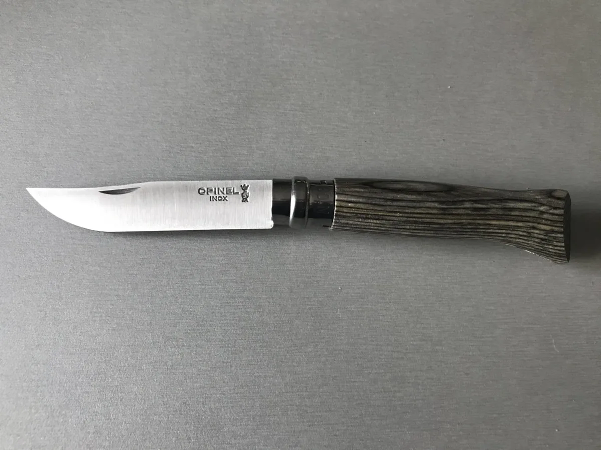 Opinel n°8 Bouleau lamellé gris – Image 2