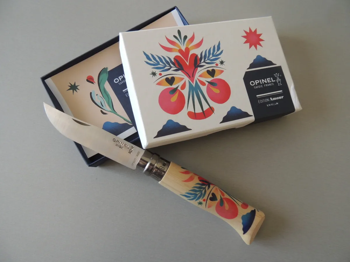 Opinel N°08 Edition Amour 2019 by Kruella d’Enfer – Image 2