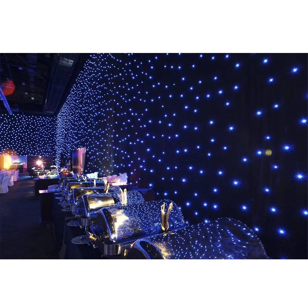 Pendrillon ciel étoilé LED 6x3m