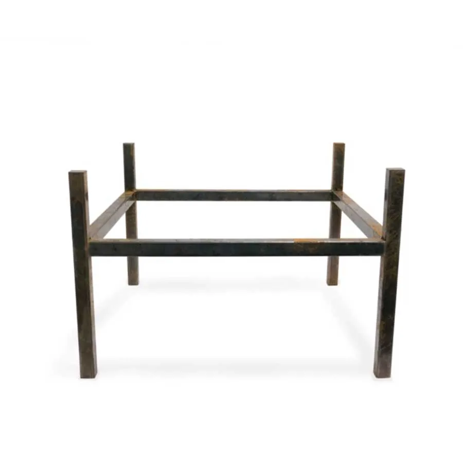 Support carré pour bol à feu ∅80 cm en acier carbone Moodz