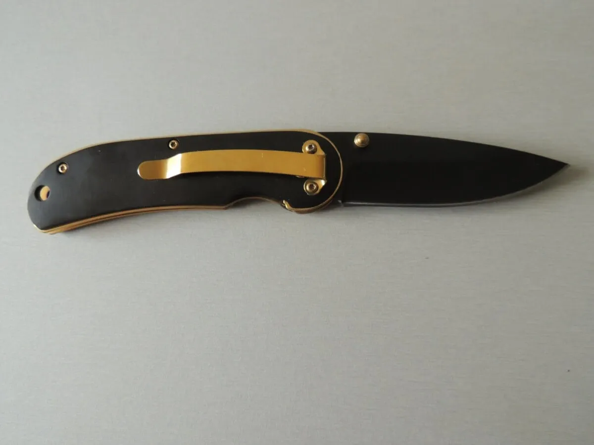 Couteaux Puma-Tec noir et or au logo Puma – Image 2