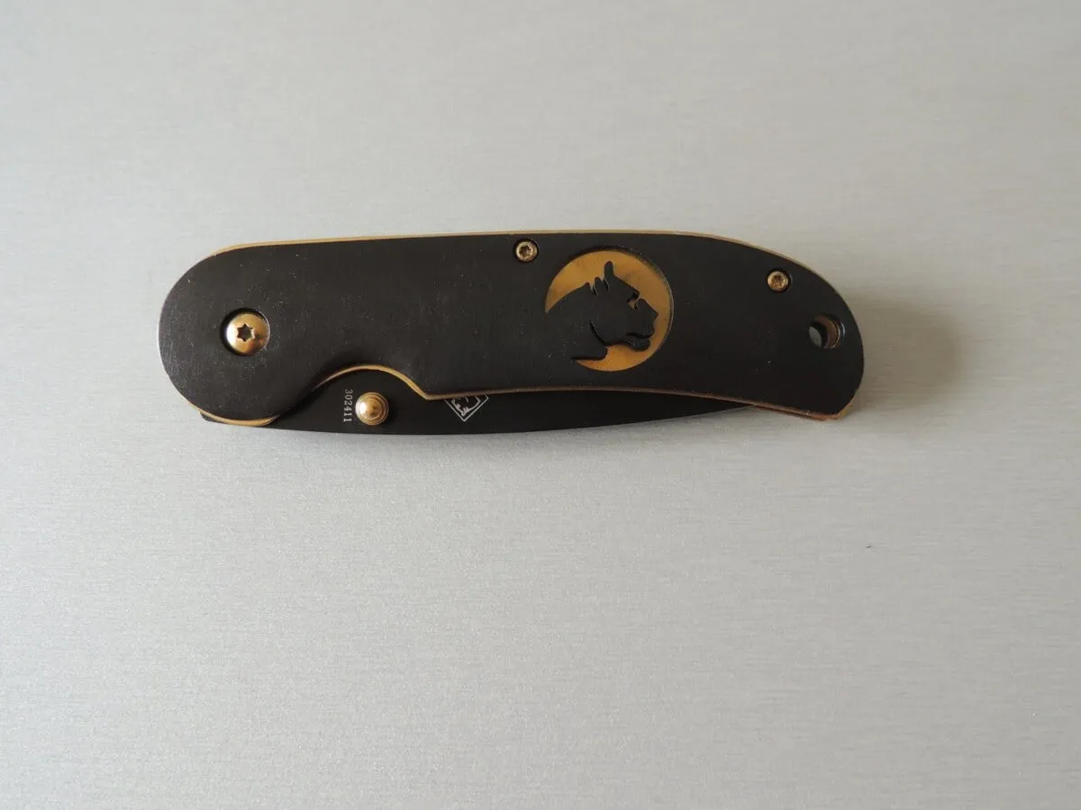 Couteaux Puma-Tec noir et or au logo Puma – Image 4