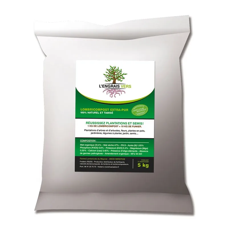 Lombricompost – Sac de 5 kg