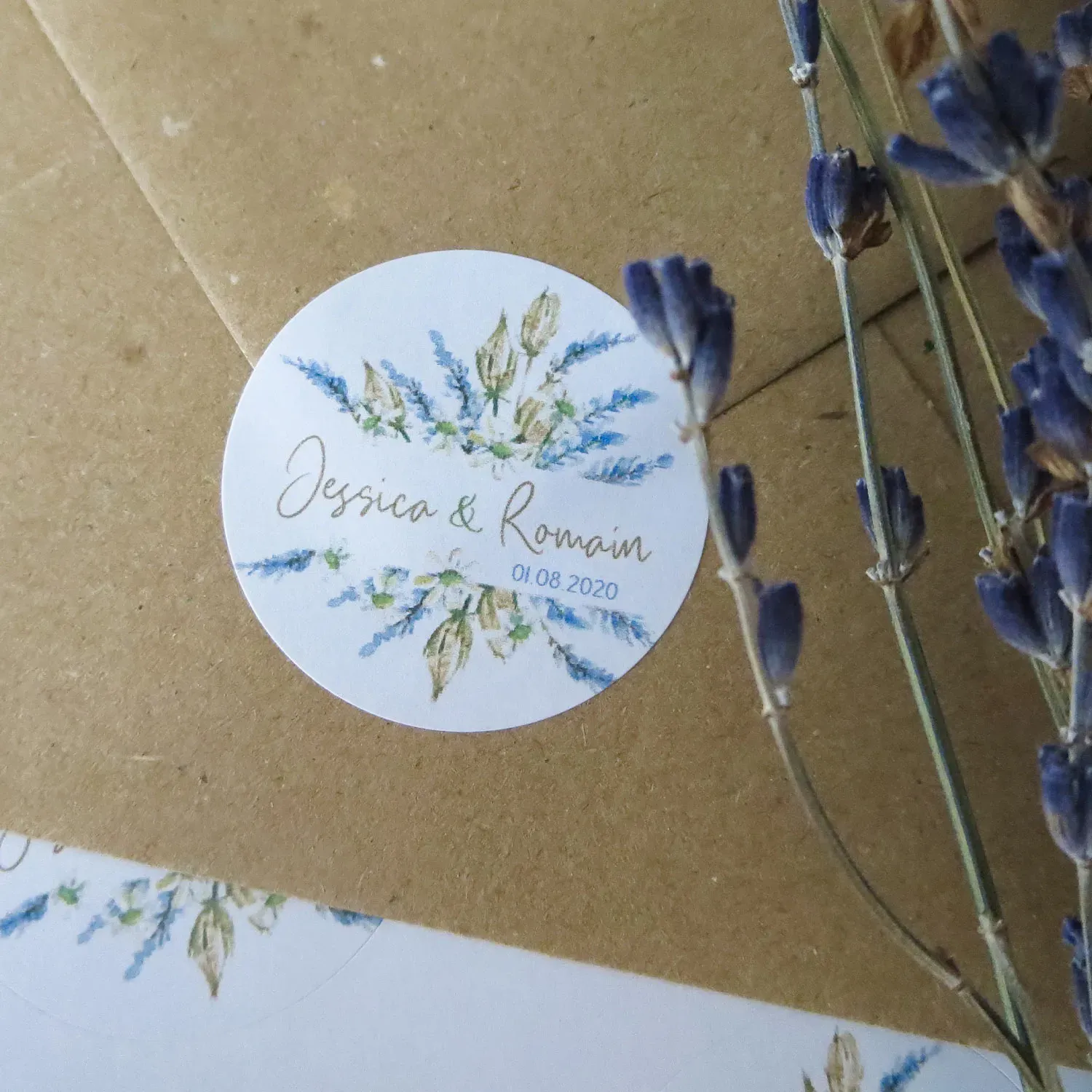 Stickers thème “Lavande -Nigelle” à personnaliser – Image 2