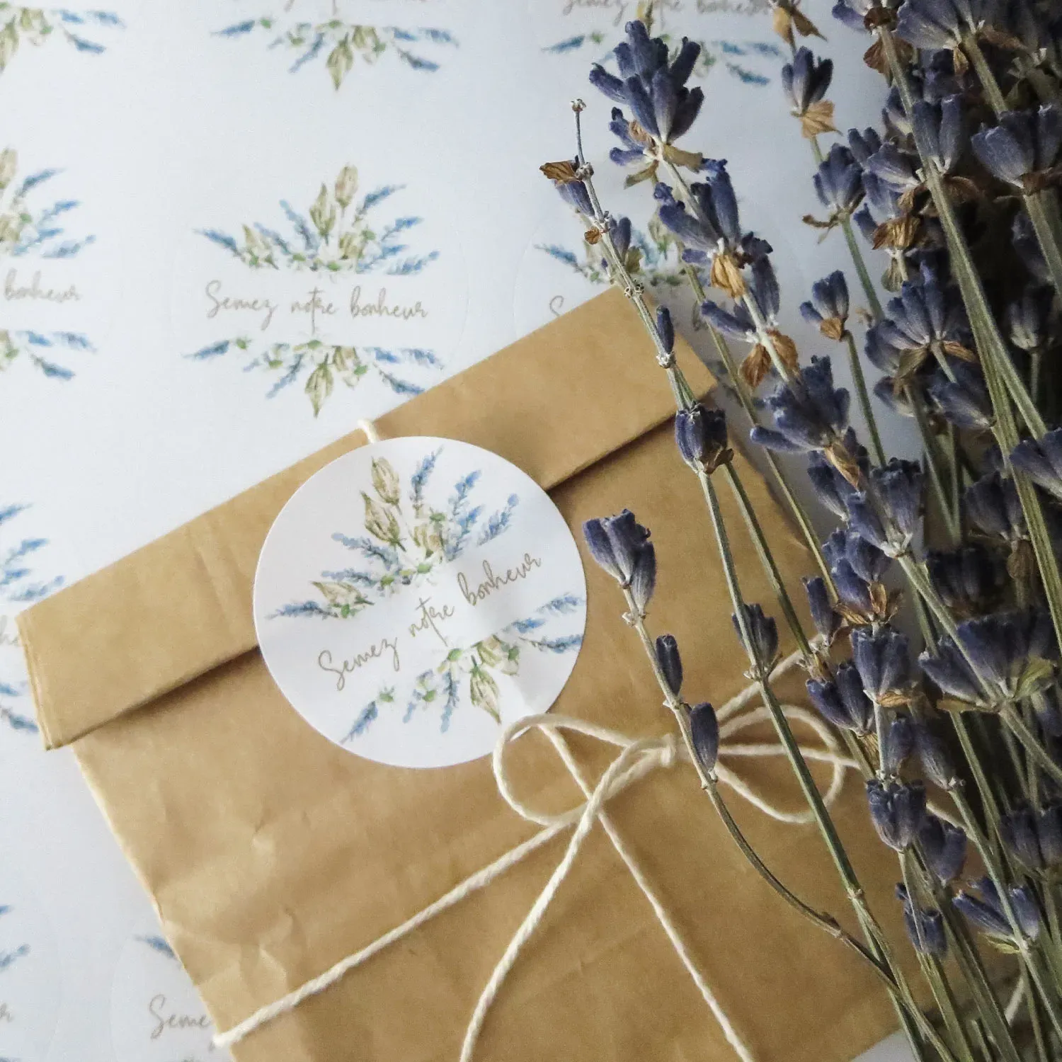 Stickers “Semez notre bonheur” collection Lavande – Image 4