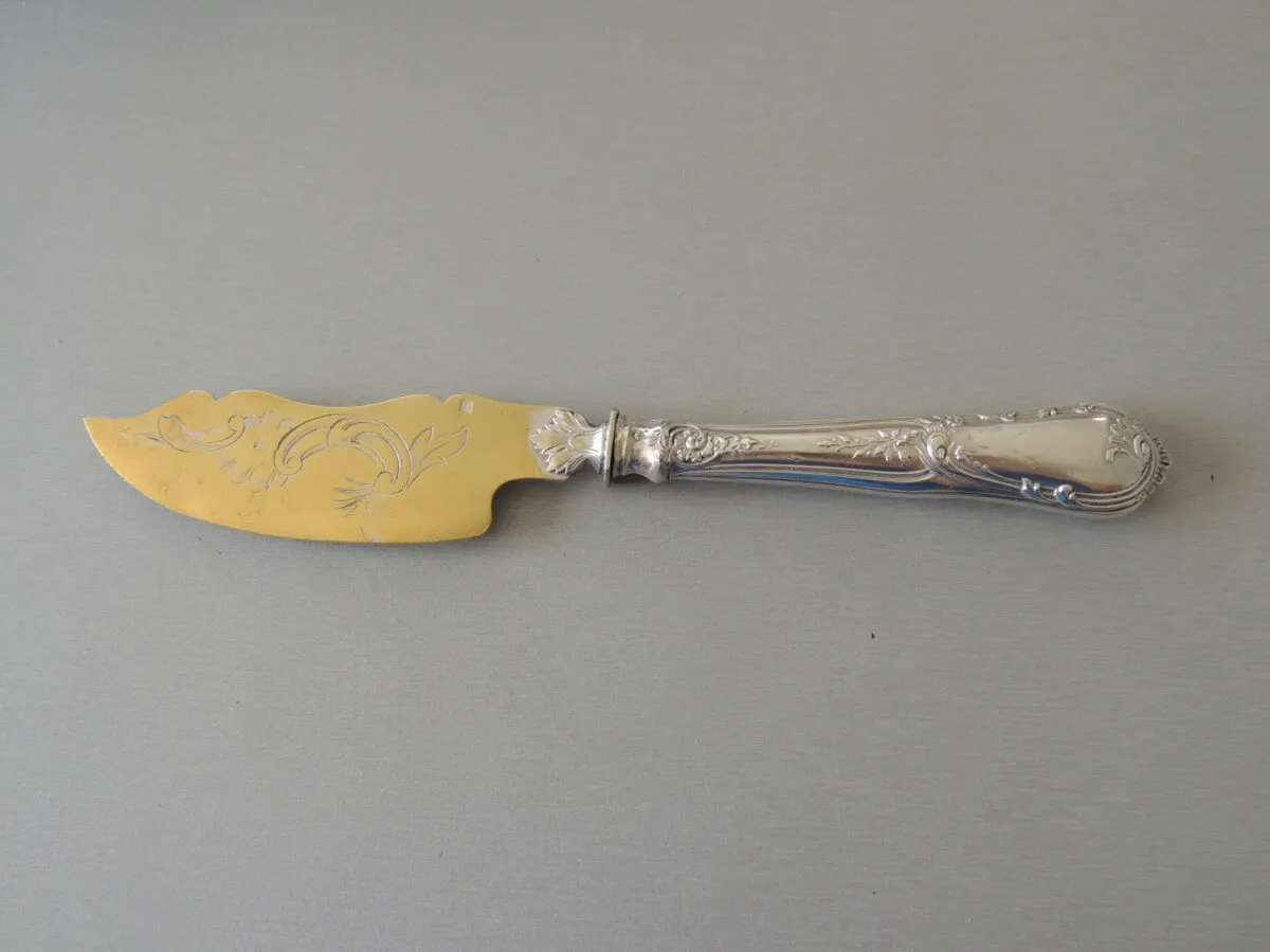 Couteau tartineur argent lame aurifiée – Image 3