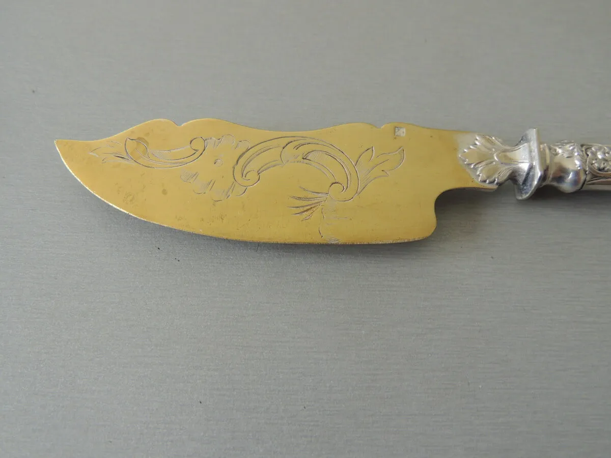 Couteau tartineur argent lame aurifiée – Image 4
