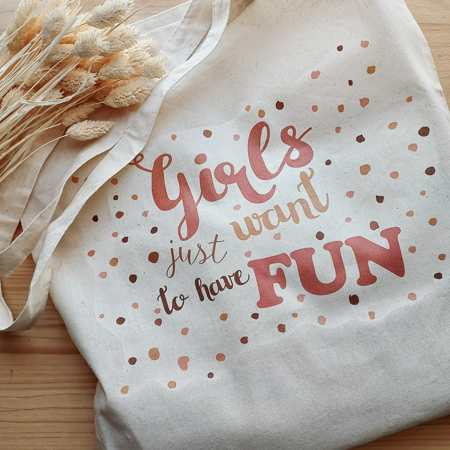 Tote bag “Girls just want to have fun” – Image 2