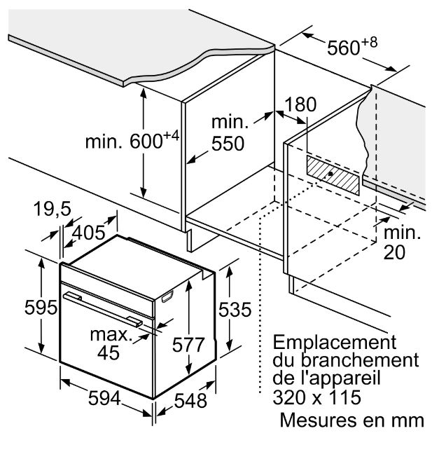 Bosch four encastrable série 8 pyrolyse hbg7741b1 – Image 6