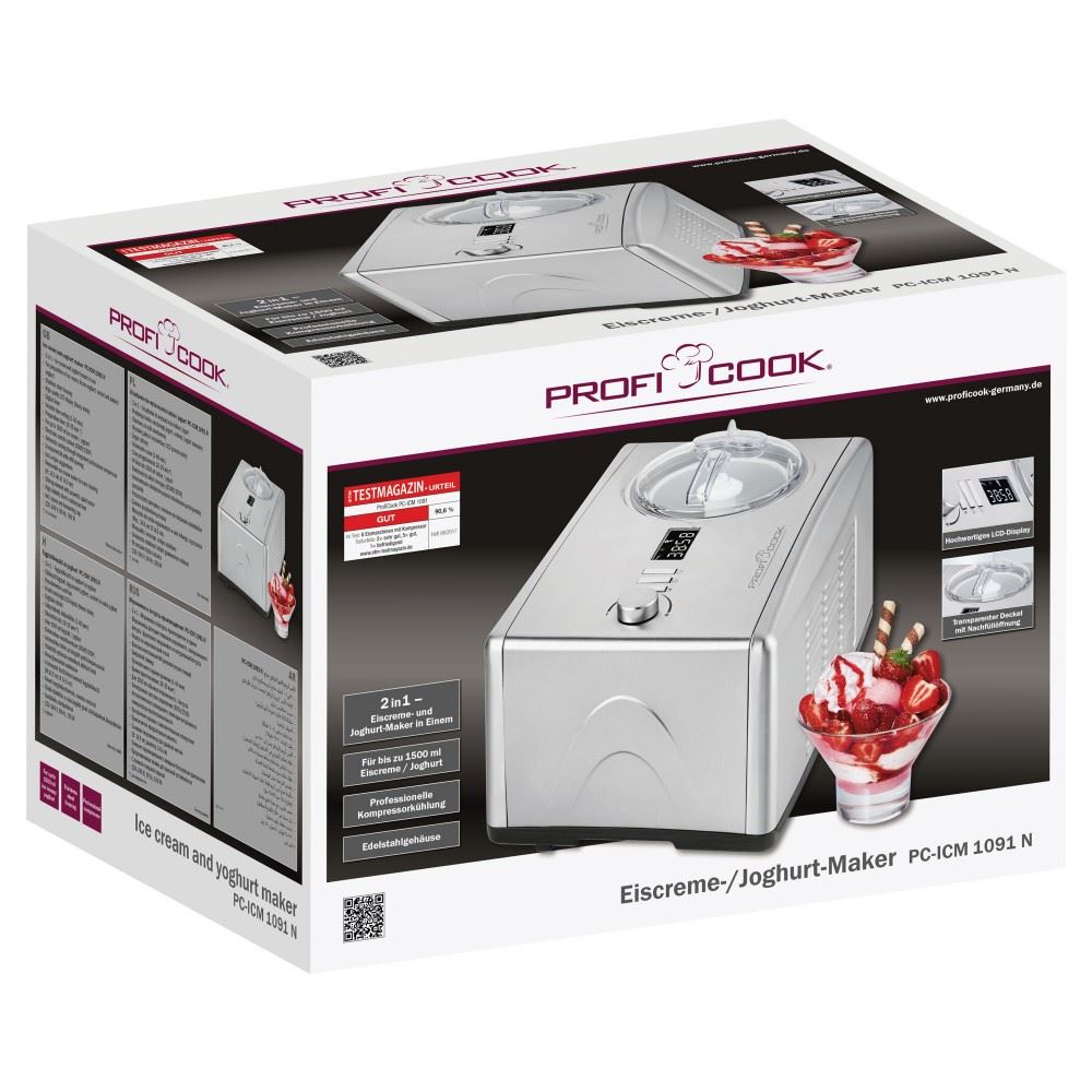 Proficook Sorbetière machine à créme glase PC-ICM 1091