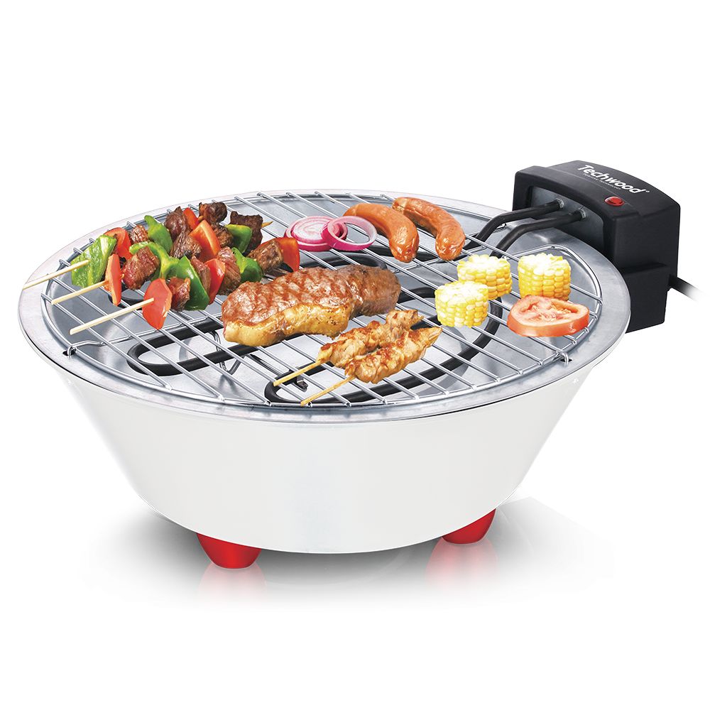 Techwood Barbecue electrique TBQ-801, Blanc