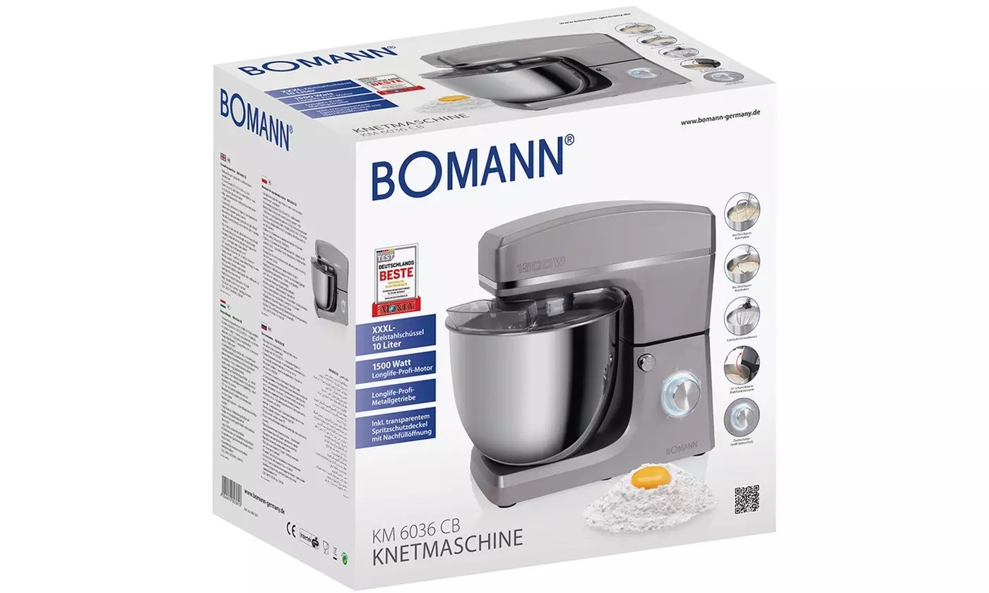 Bomann Pétrin 10L 5kg -1500w KM 6036 CB – Image 5