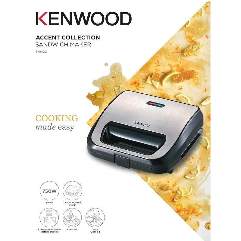 Kenwood machine à sandwich 3 en1 Smm02.000Si – Image 7