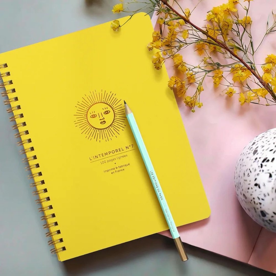 Carnet à spirales L’Intemporel Soleil Les Editions du Paon – Image 2
