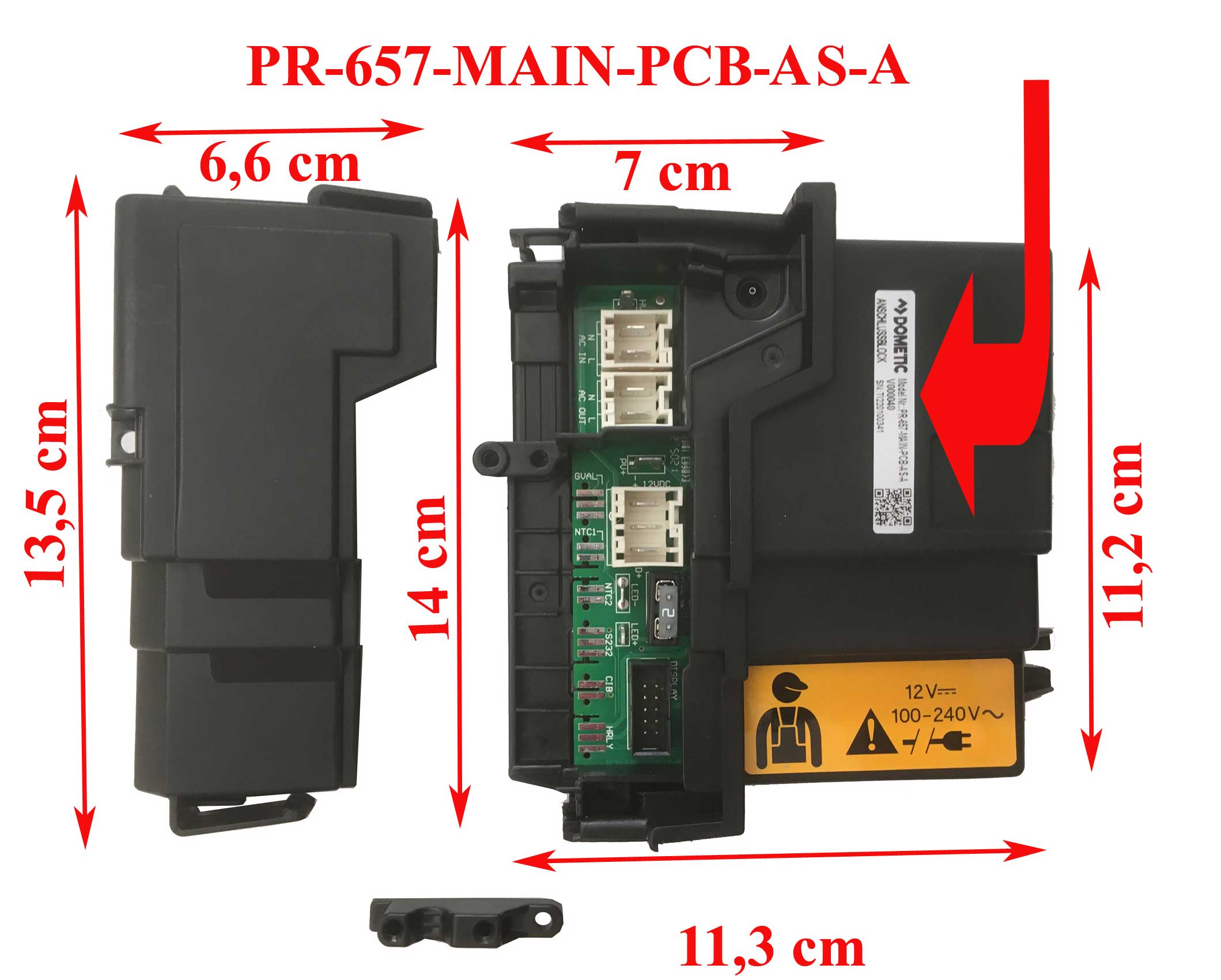 Electronique de puissance, ou connection brique complet PR-657-MAIN-PCB-AS-A RM10.5S, RM10.5T, RMS10.5S, RMS10.5T, RMS10.5XS, RMS10.5XT Dometic