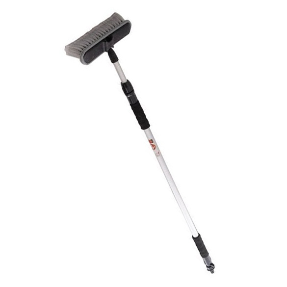 Balai brosse de lavage à manche télescopique jusqu’à 2 m