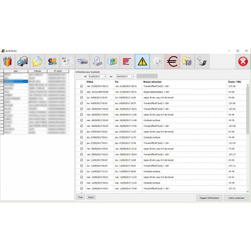 Logiciel de gestion et archivage des données règlementaires pour camions – ArchiTachy version illimitée – sans abonnement – Image 5