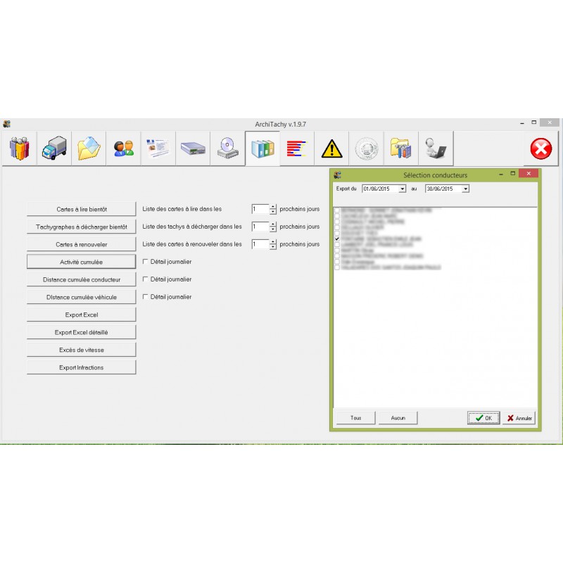 Logiciel de gestion et archivage des données règlementaires pour camions – ArchiTachy version illimitée – sans abonnement – Image 8