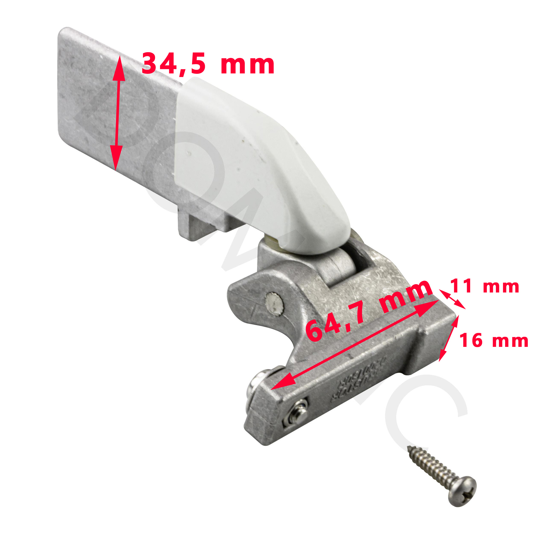 Une articulation DROITE pour auvent, store pour camping-car Brustor 0200145 R par Dometic Prostor