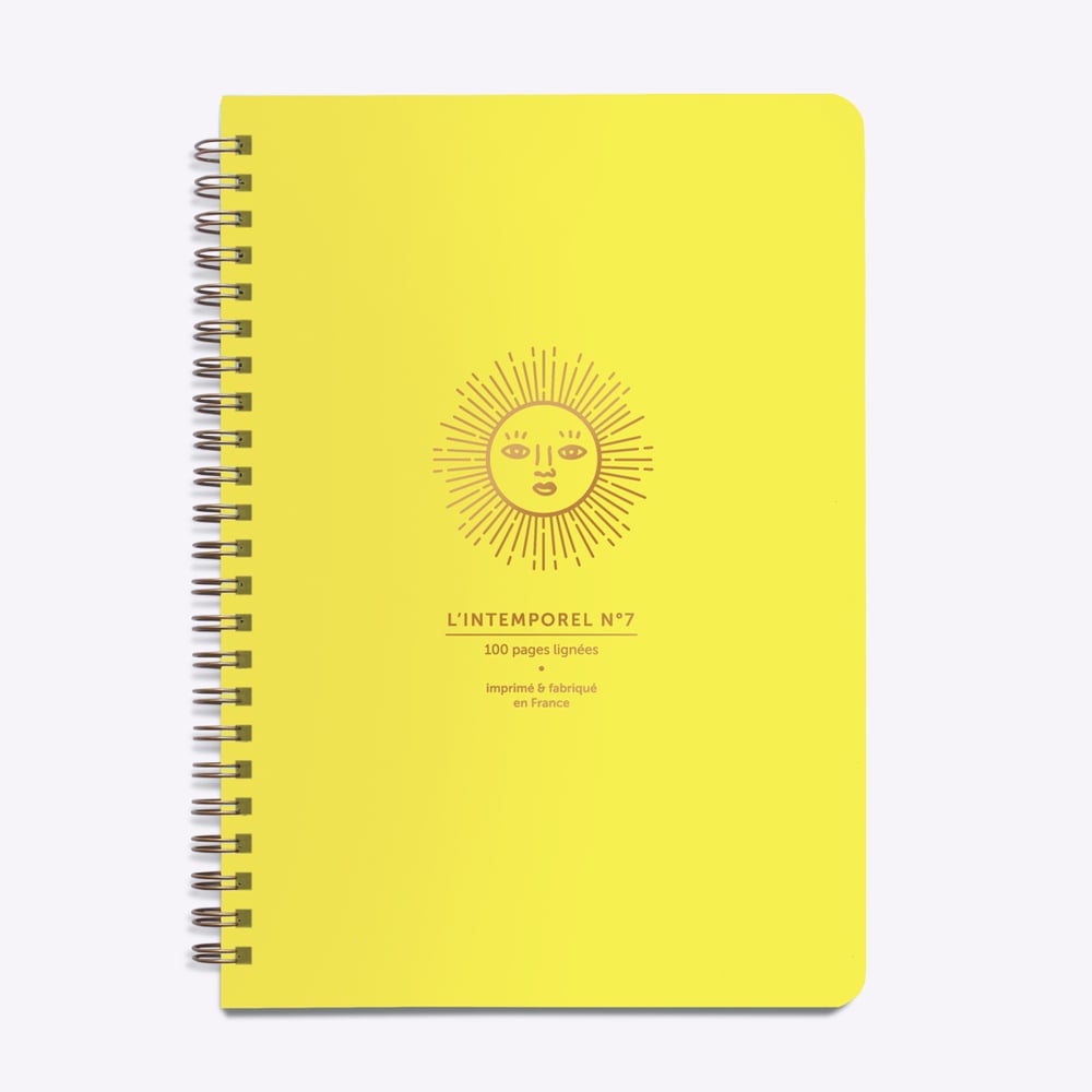 Carnet à spirales L’Intemporel Soleil Les Editions du Paon