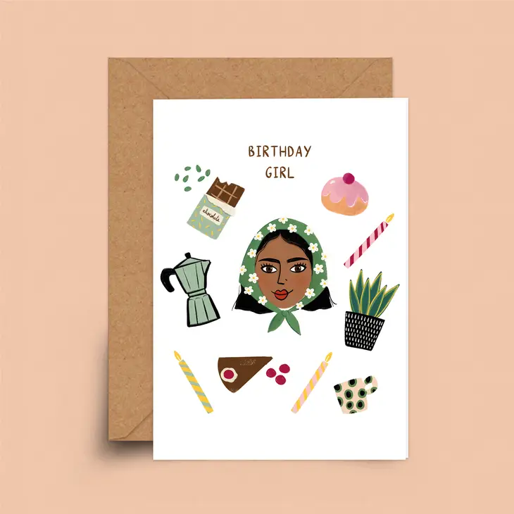 Carte Birthday Girl