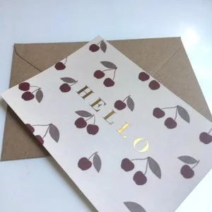 Carte Hello Cerises Minimel – Image 2