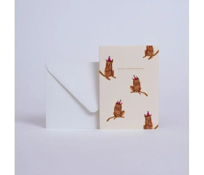 Carte anniversaire Chats Season Paper