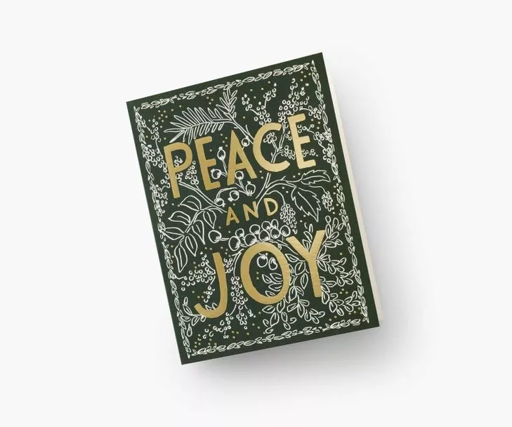 Carte voeux Evergreen Peace Joy Rifle Paper – Image 2