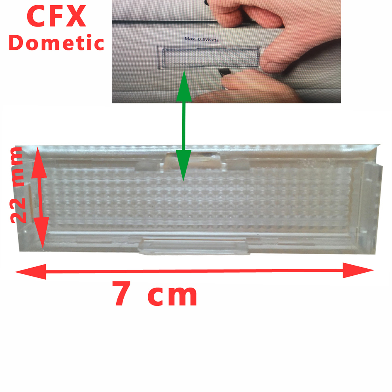 Dometic, couvercle voyant pour CFX28, CFX35, CFX40, CFX50, CFX65, CFX75, CFX95DZW, CFX100 …