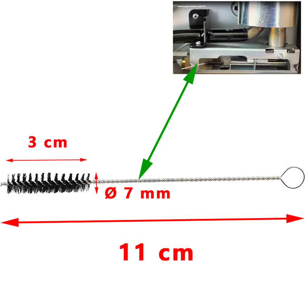 Brosse ou goupillon pour nettoyer les bruleurs pour tube CBS par Dometic