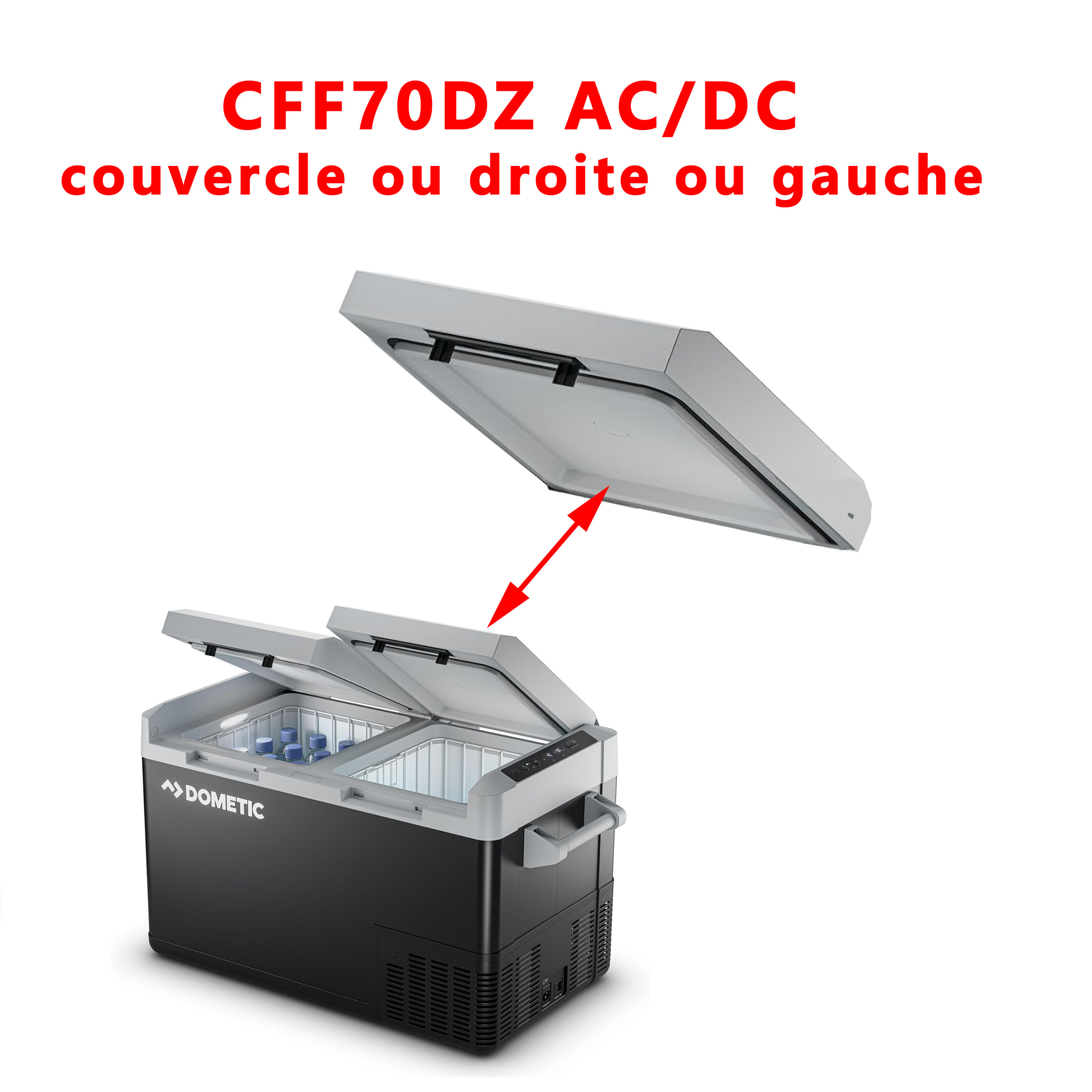 Couvercle complet pour réfrigérateur CFF70 par Dometic