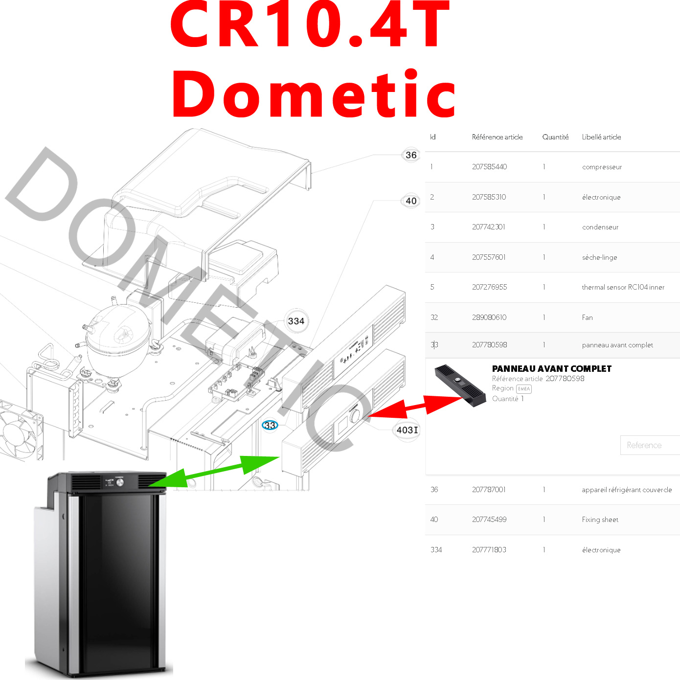 Panneau de commande CR10.4T HD03 94V-0 E382880, FR-4 1.6T 1OZ Dometic – Image 3