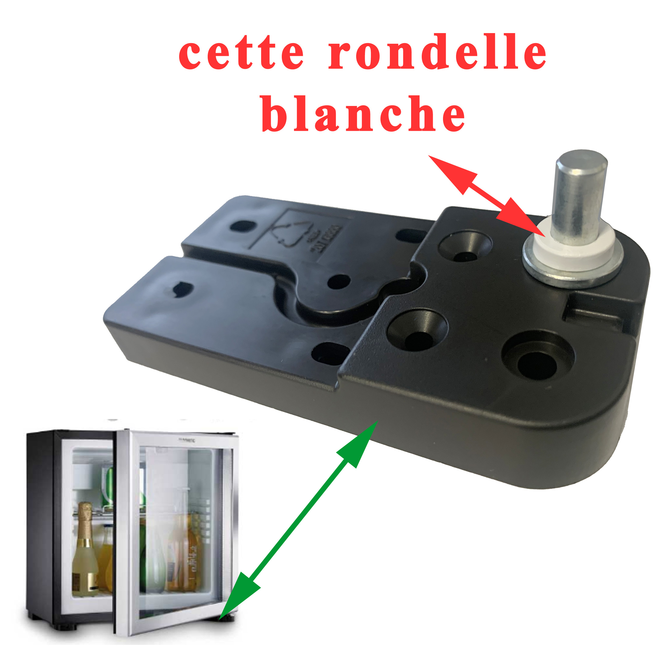 Rondelle pour charnières de porte des modèles : A550, E803, DS400, E80, EA0600, EA3280, RF60 , RH060, RH141, RH161, RH169, RH418, RH429 , RH439, RH449, RH569, S80, TC601, TC621 par Dometic – Image 2