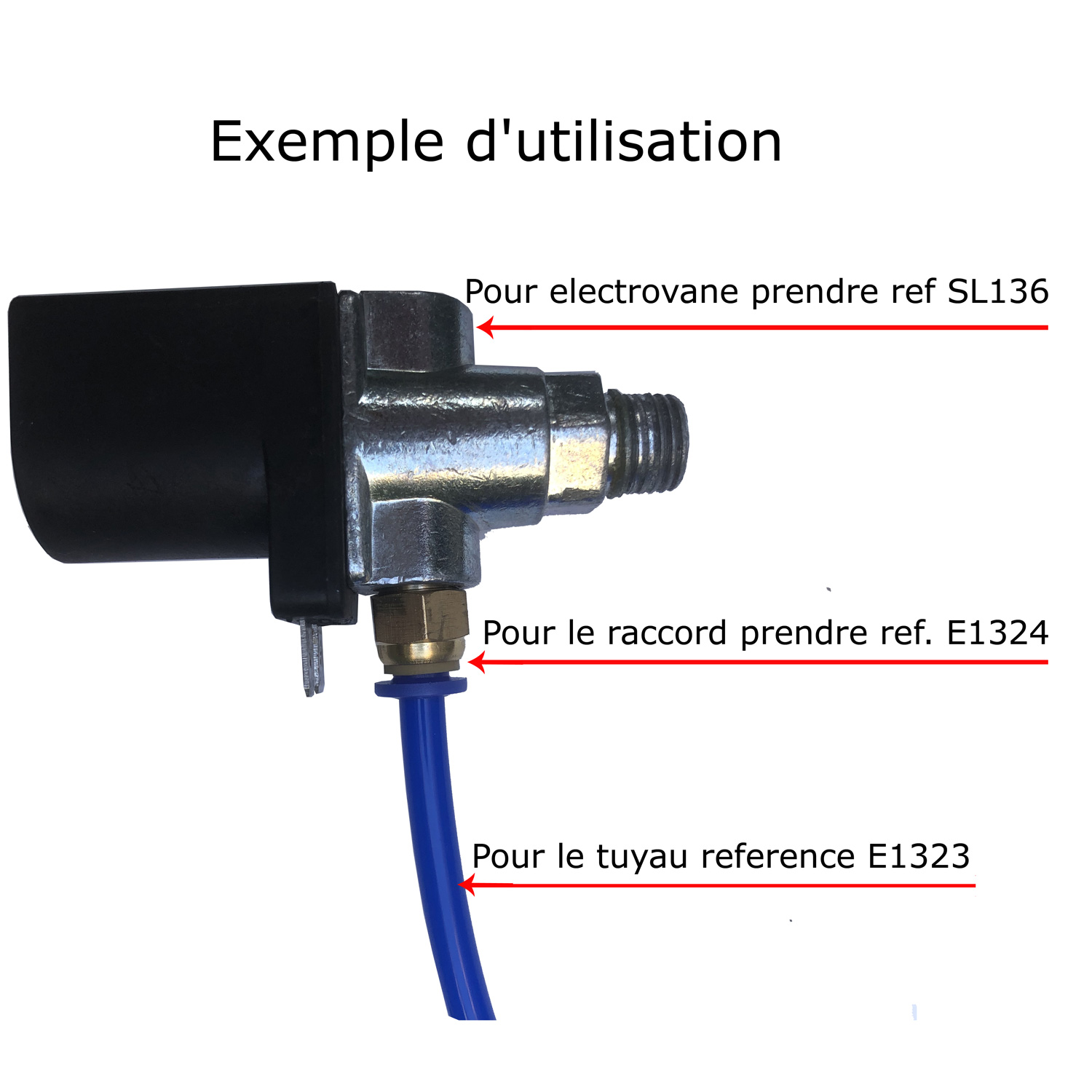 Tuyau d’alimentation d’air pneumatique au mètre, Bleu de diamètre extérieur : 6 mm – Image 3