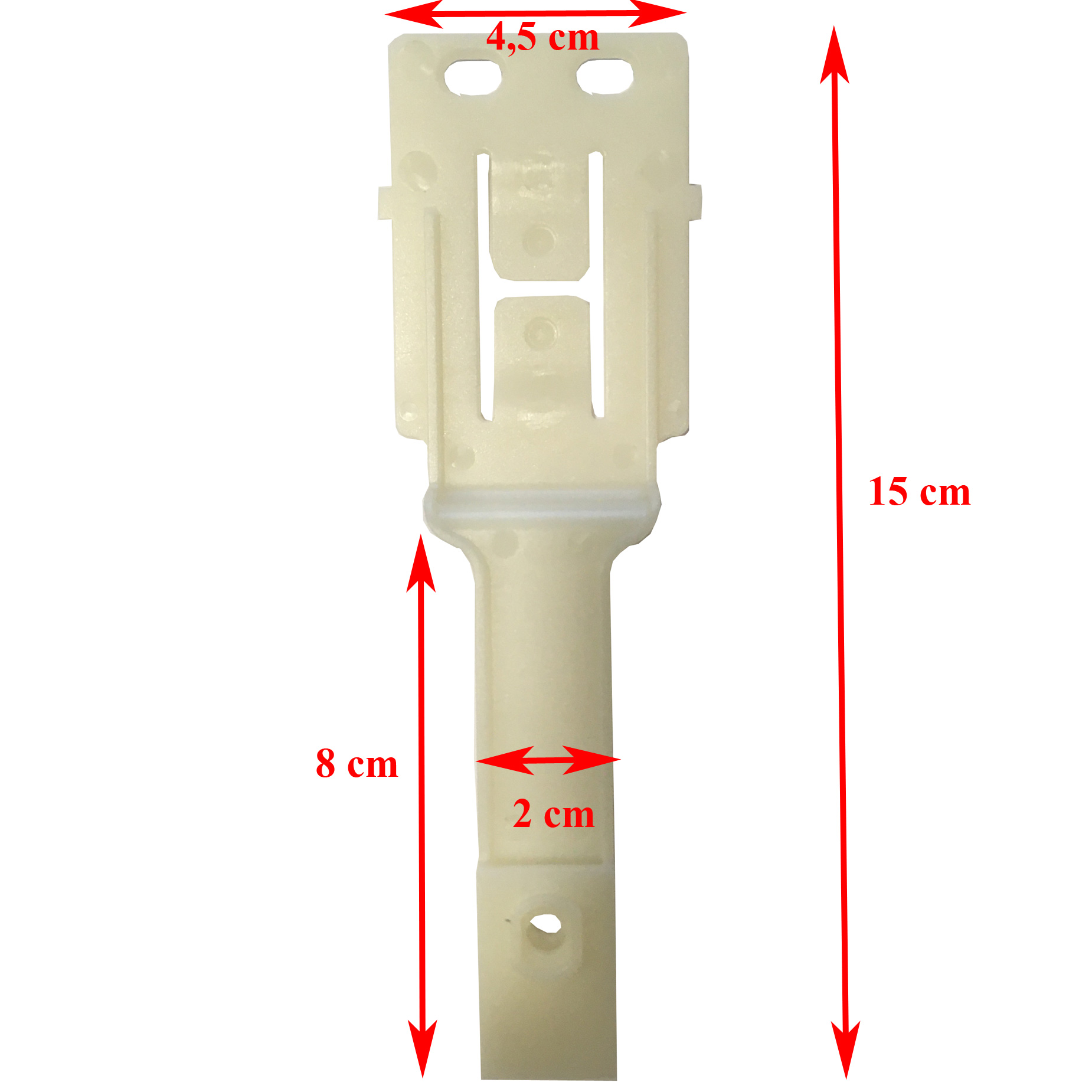 Partie plastique qui relie la poignée à la tige métalique de la fermeture de la porte des CRX Dometic