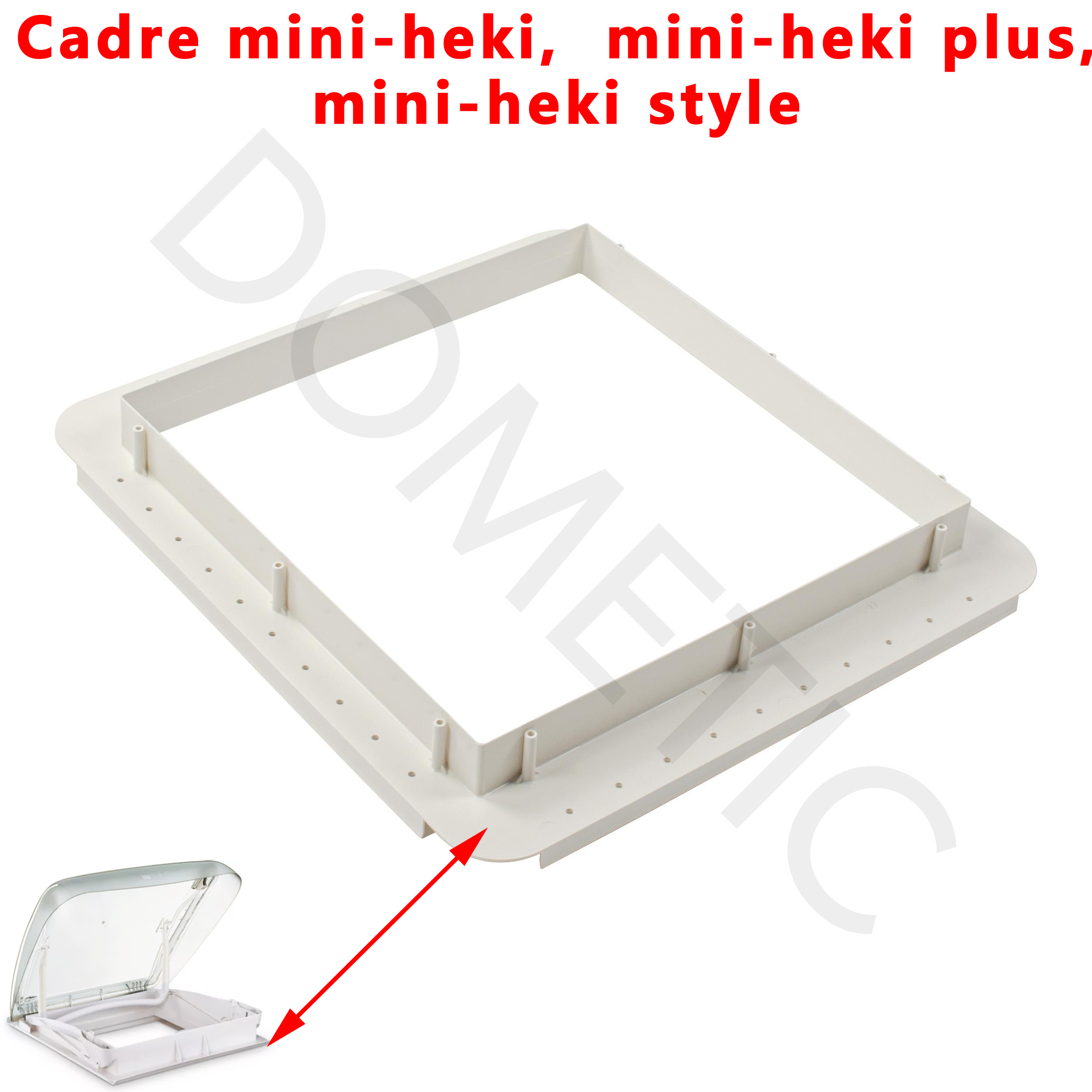 Cadre de fixation du lanterneau mini-heki, mini-heki plus, mini-heki style pour une épaisseur du toit 43-60 mm par Dometic – Image 2