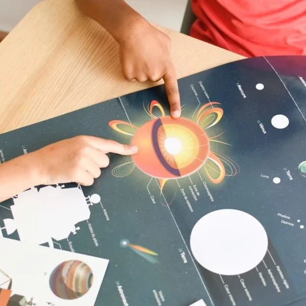 Poster pédagogique + 40 stickers – Astronomie (8-12 ans) – Image 4