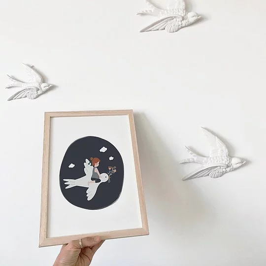 Affiche A4 L’enfant et l’hirondelle Atelier Oranger – Image 3