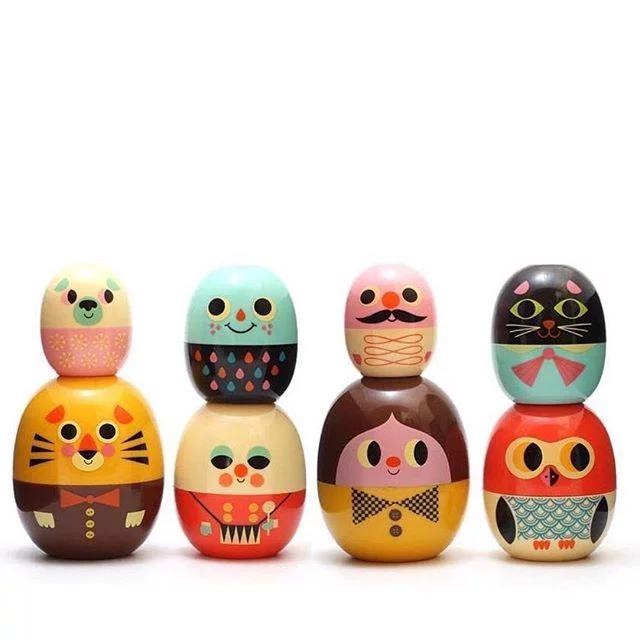 Poupées gigognes Babyoshka Ingela Arrhenius / OMM Design Vert – Image 2