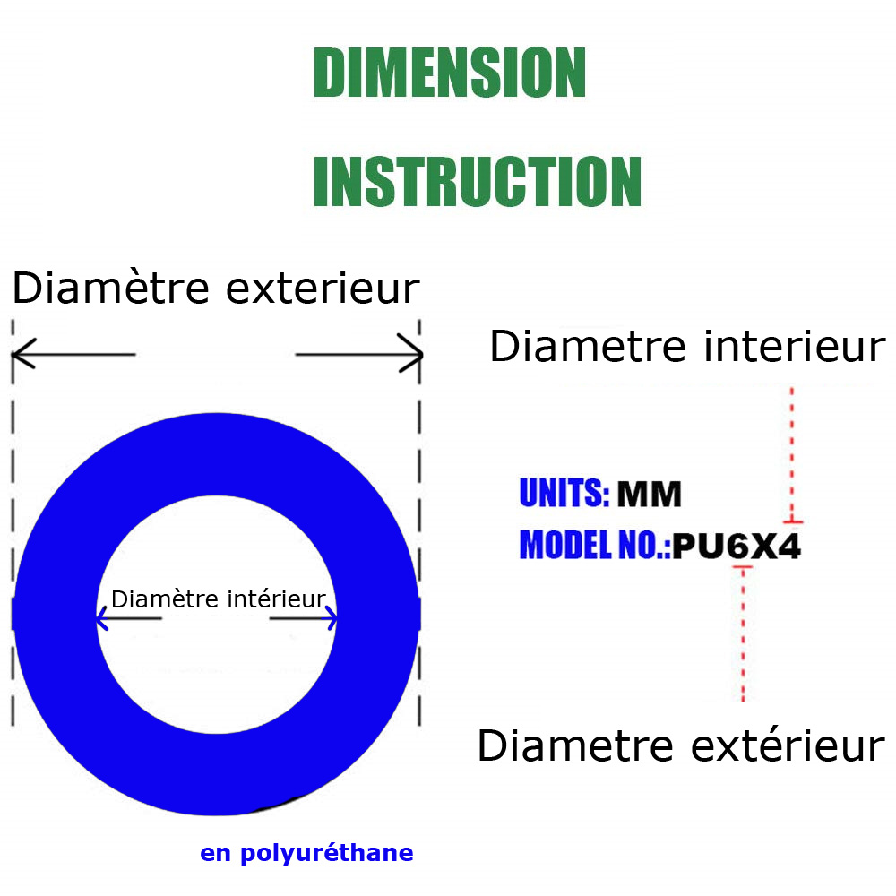 Tuyau d’alimentation d’air pneumatique au mètre, Bleu de diamètre extérieur : 6 mm – Image 6