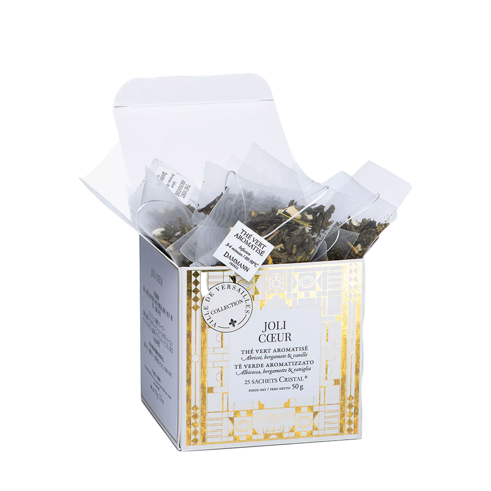 Dammann Frères sachets Cristal Joli cœur 50g