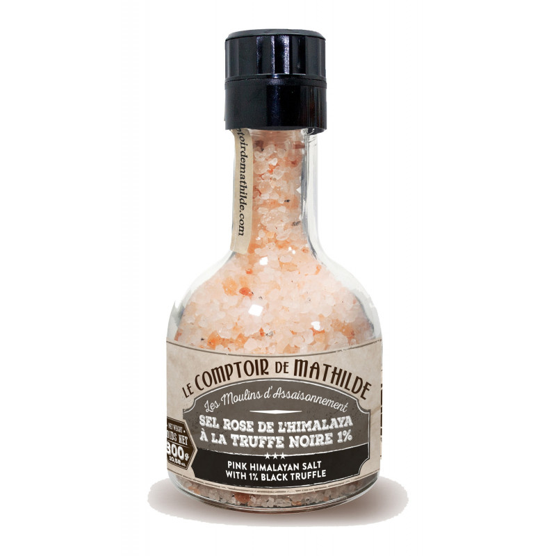 Le Comptoir de Mathilde Sel rose à la truffe noire 300g