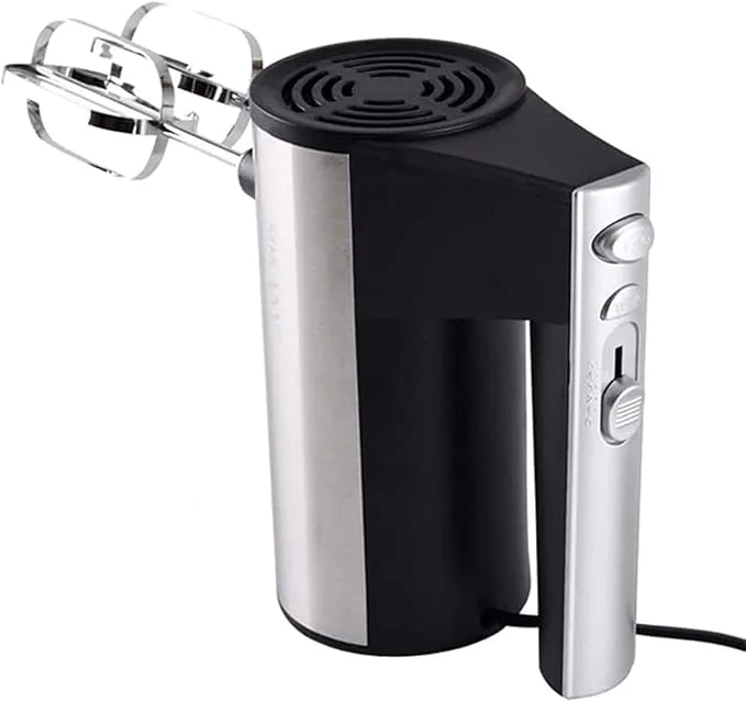 Batteuse Électrique Fouet et crochet à 5 vitesses en acier inoxydable – Image 2