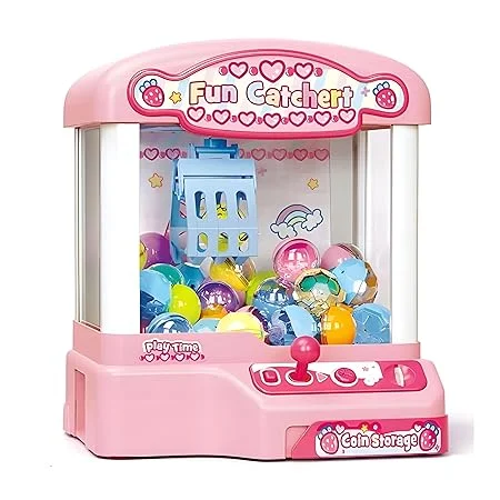 Attrape-Boules RAINBOW RIDERS en plastique amusant pour garçons et filles de 3 ans et plus avec rangement pour pièces, jouet lumineux et sonore, machine à griffes électrique, jeu amusant de musique légère