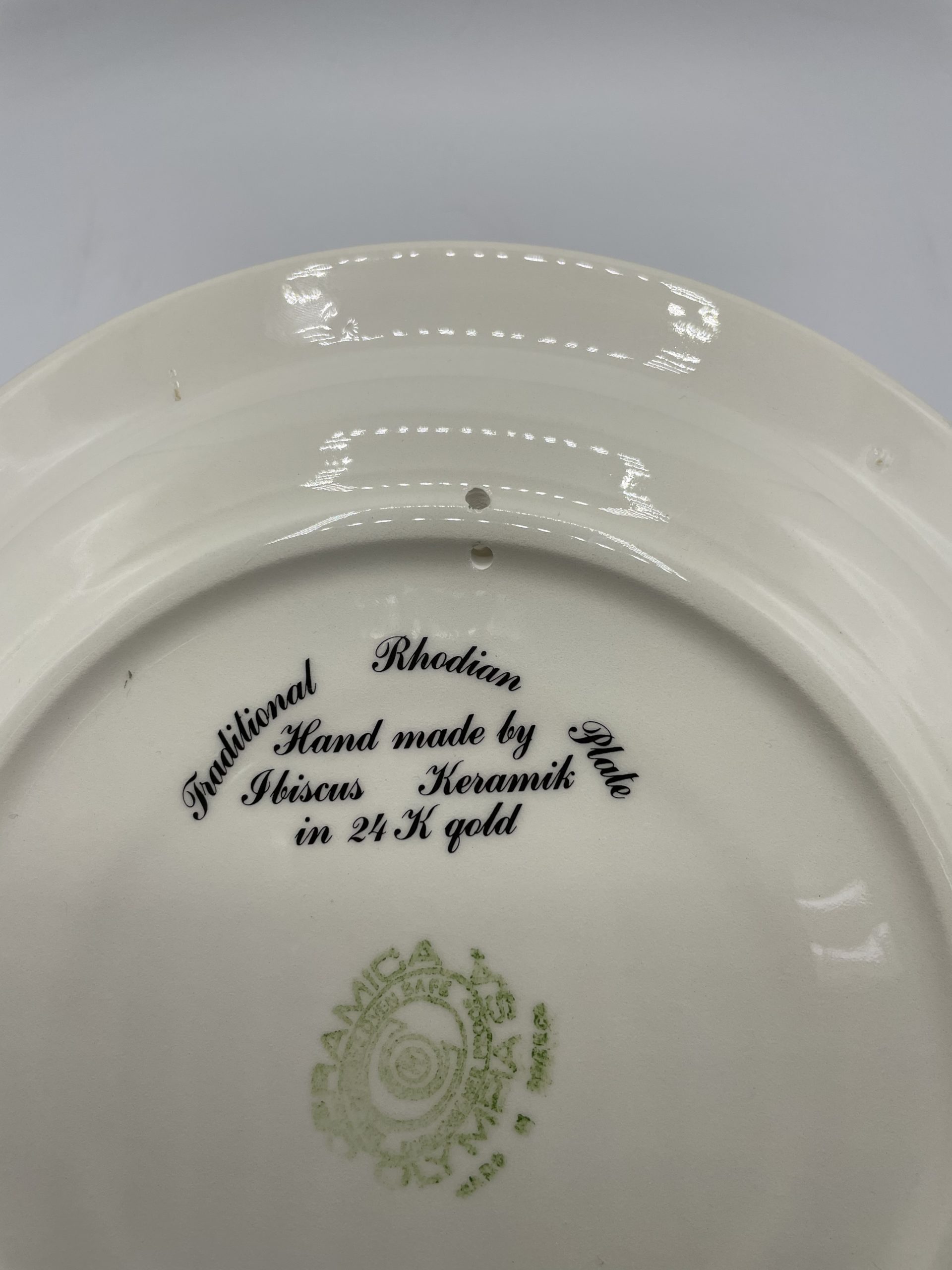 Assiette céramique collection Ceramica Olympia 24k or – Image 5