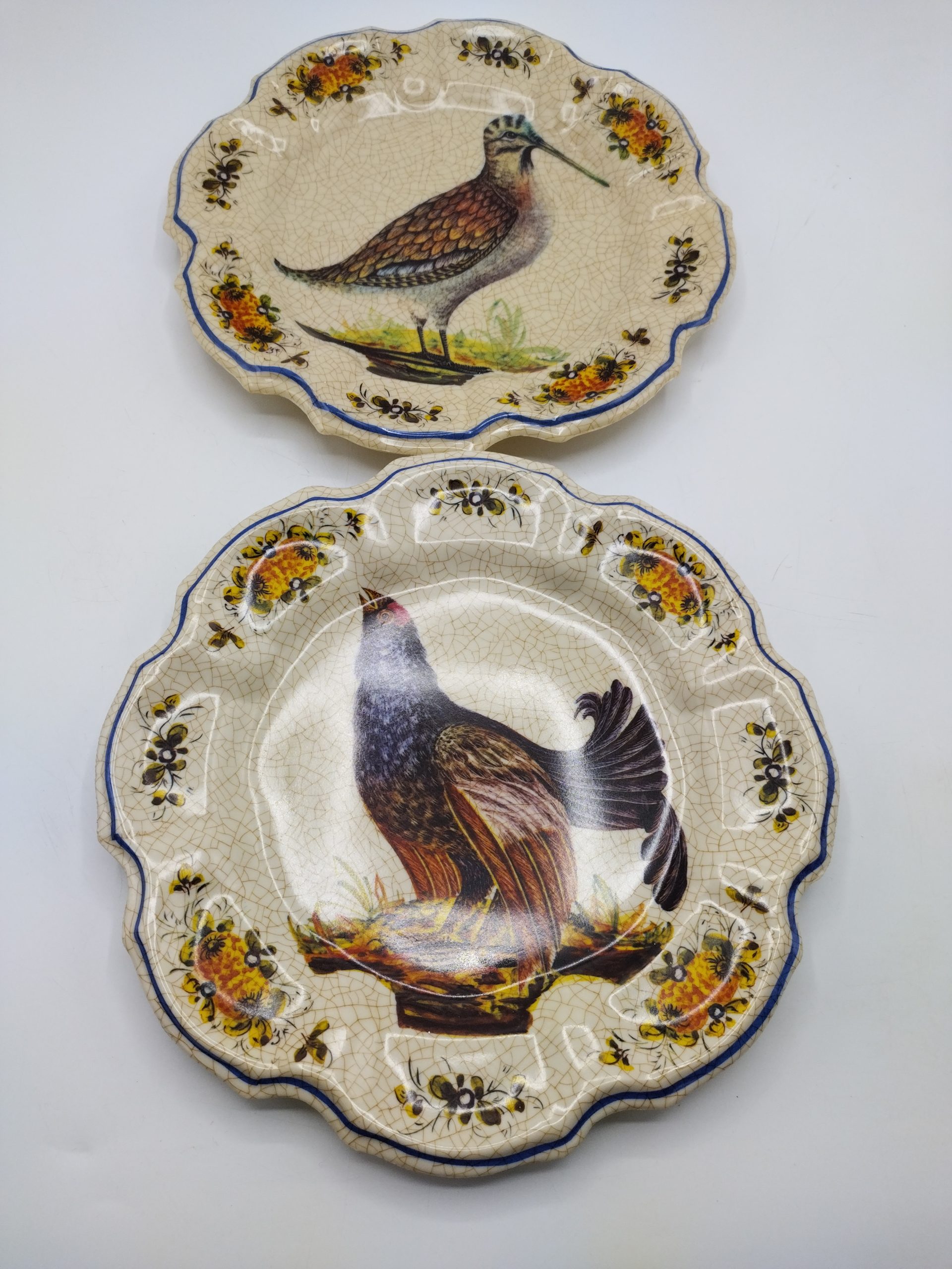 Duo assiettes vintage plastique Lamy Italy modèle déposé – Image 2