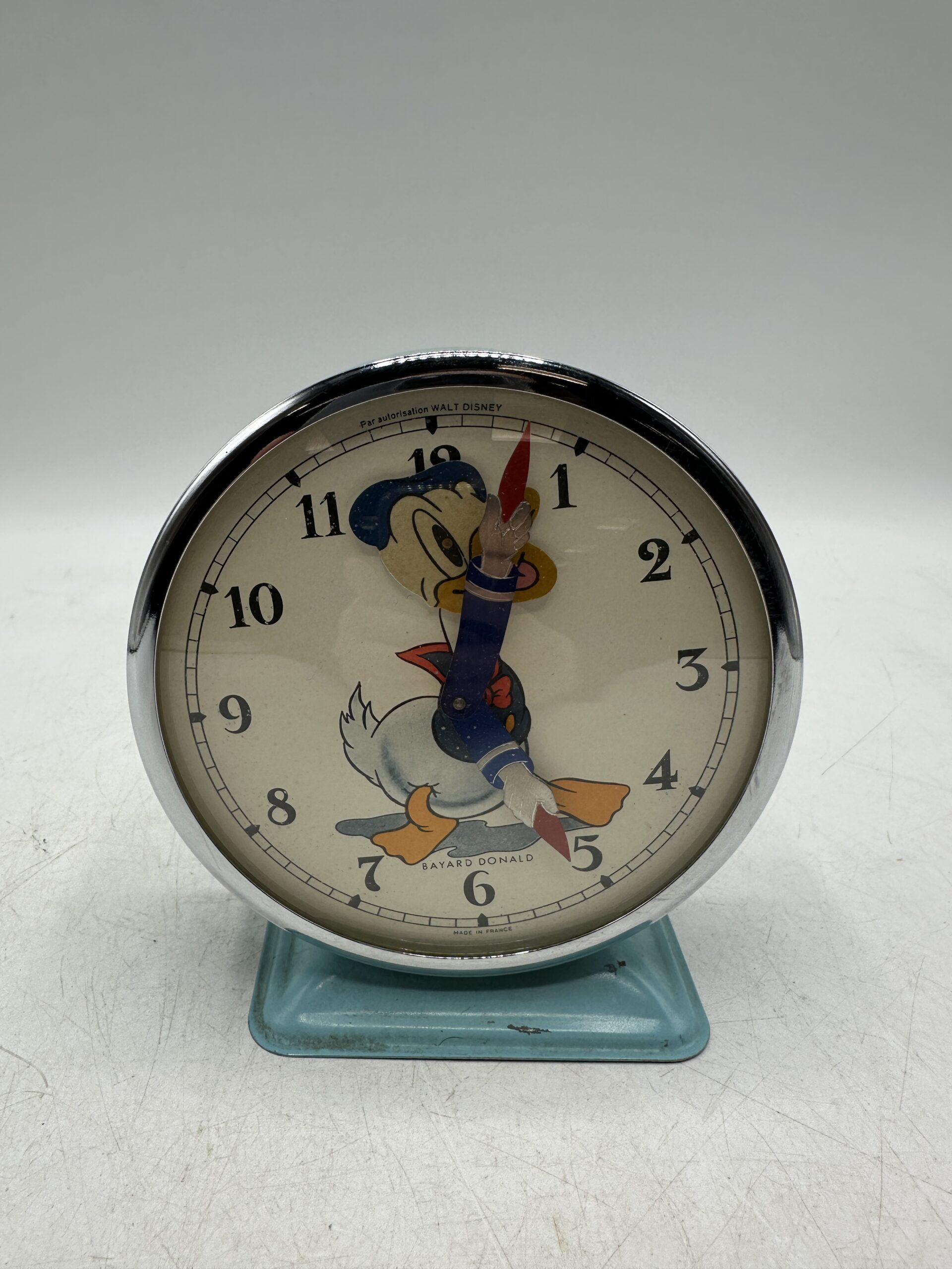 Ancien réveil vintage Bayard Donald – Image 3